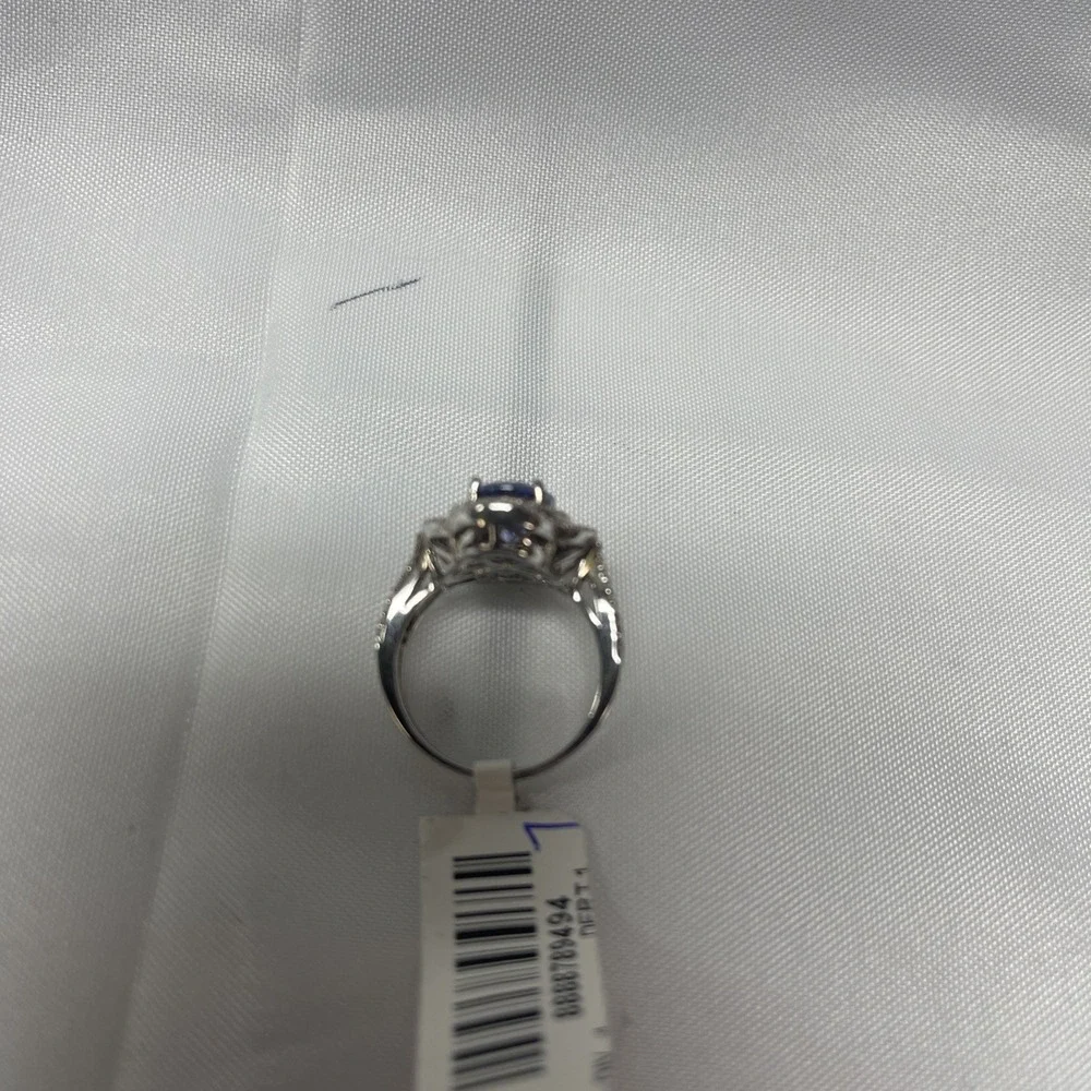925 Sterling Silver Women's Tanzanite Ring Size 7 New Stunning